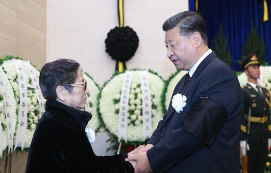 李鵬同志遺體火化 習(xí)近平等到八寶山革命公墓送別